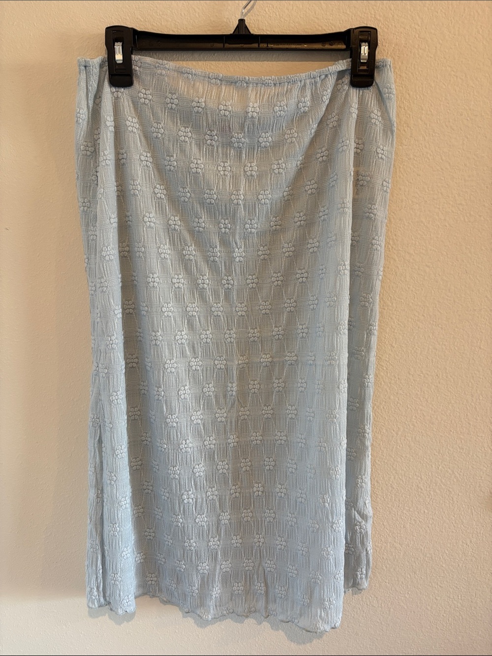 Light blue sheer skirt
